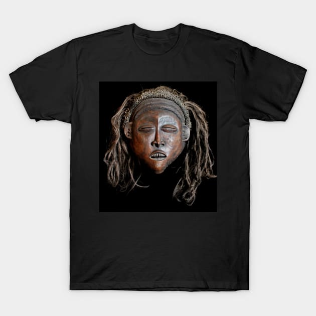 Luchazi Pwo Pwevo Mask T-Shirt by photoclique